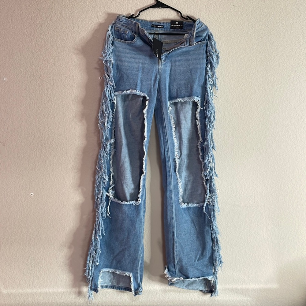 Women’s Distressed Boyfriend Jeans - Size small